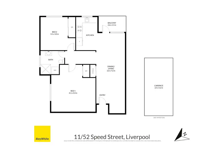 Floorplan of Homely apartment listing, 11/52 Speed Street, Liverpool NSW 2170