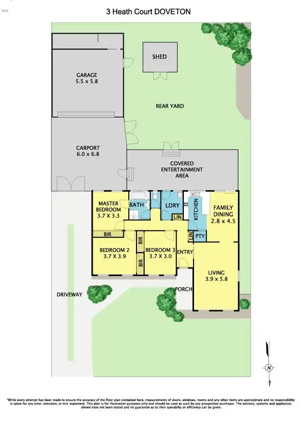 Floorplan of Homely house listing, 3 Heath Court, Doveton VIC 3177