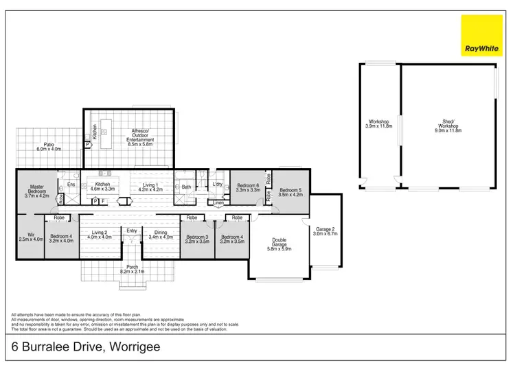 Floorplan of Homely house listing, 6 Burralee Drive, Worrigee NSW 2540