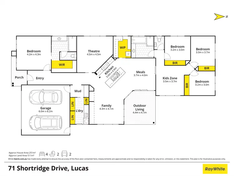 Floorplan of Homely house listing, 71 Shortridge Drive, Lucas VIC 3350