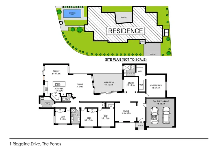 Floorplan of Homely house listing, 1 Ridgeline Drive, The Ponds NSW 2769