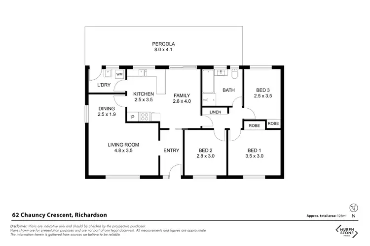 Floorplan of Homely house listing, 62 Chauncy Crescent, Richardson ACT 2905