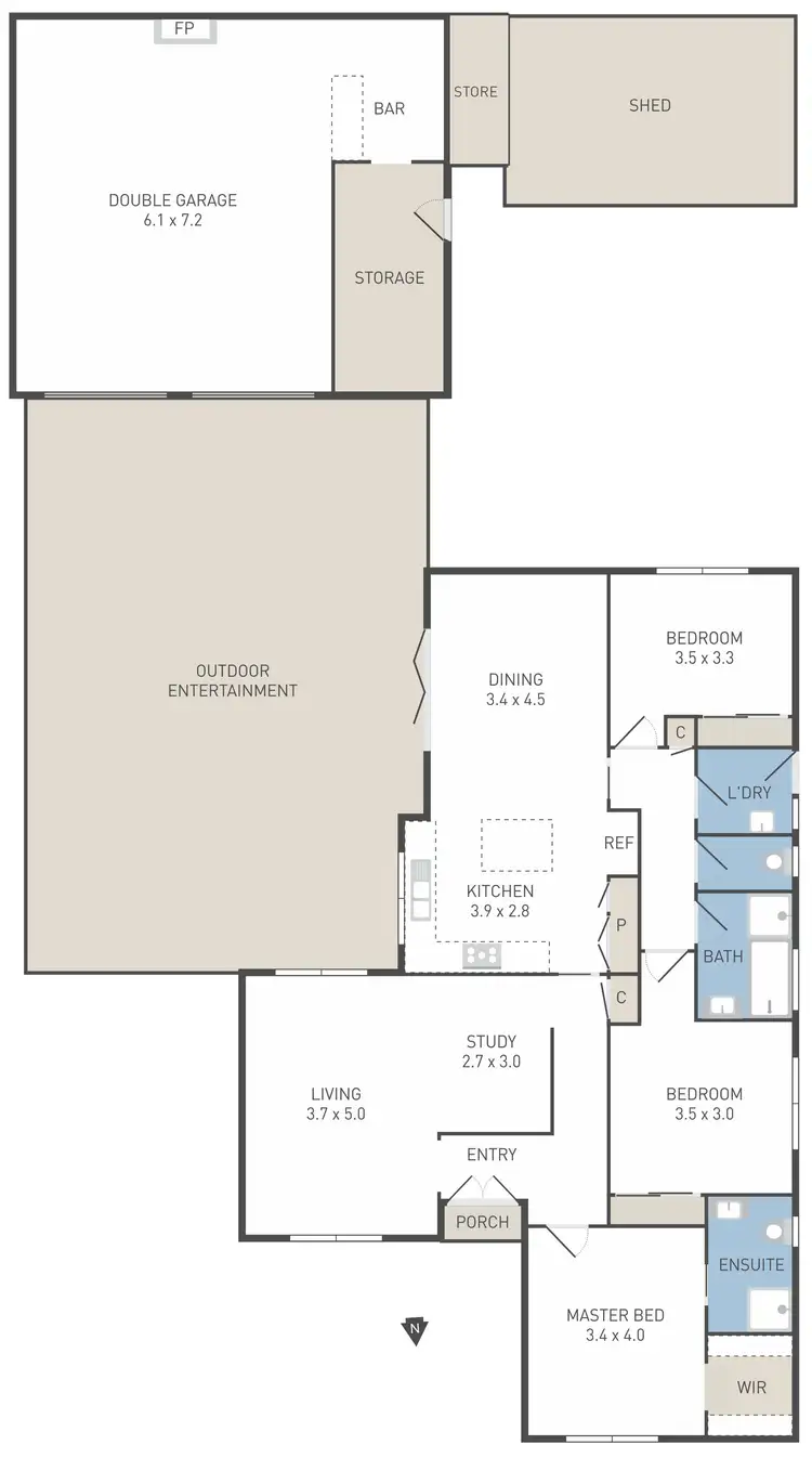 Floorplan of Homely house listing, 50 Shaws Road, Werribee VIC 3030