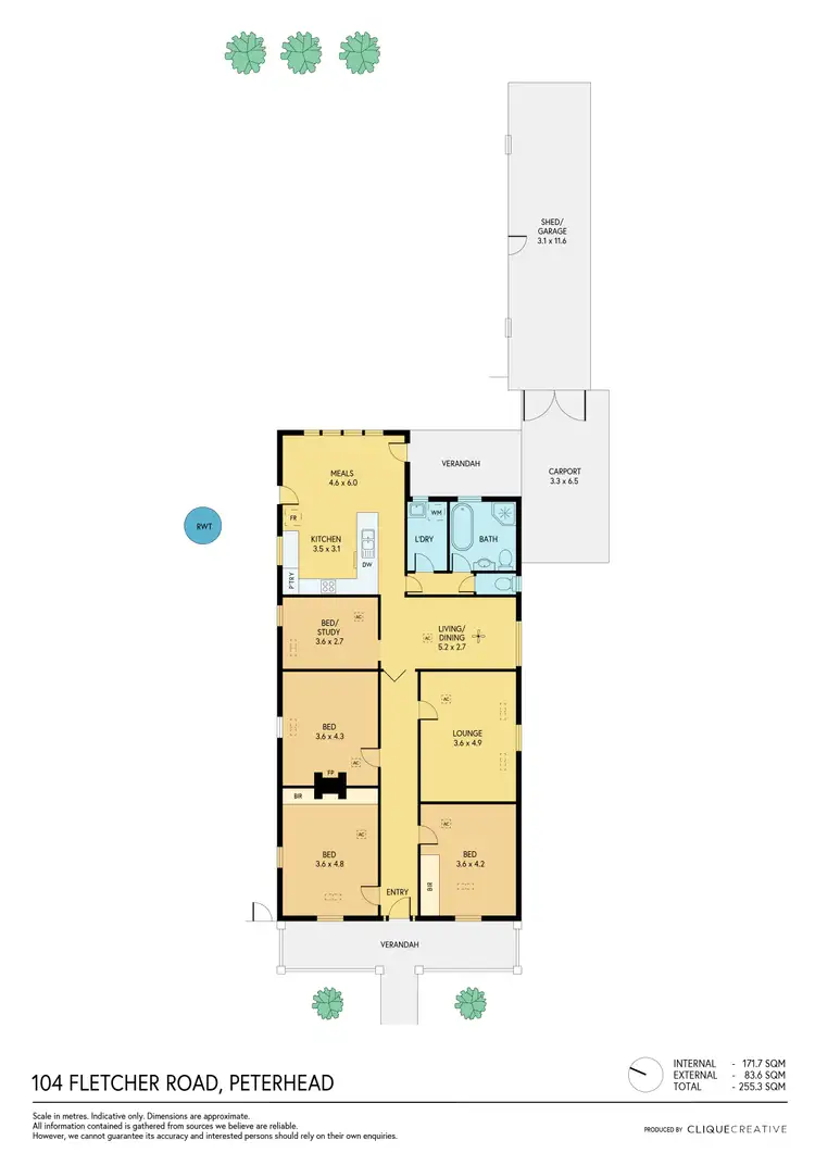 Floorplan of Homely house listing, 104 Fletcher Road, Peterhead SA 5016