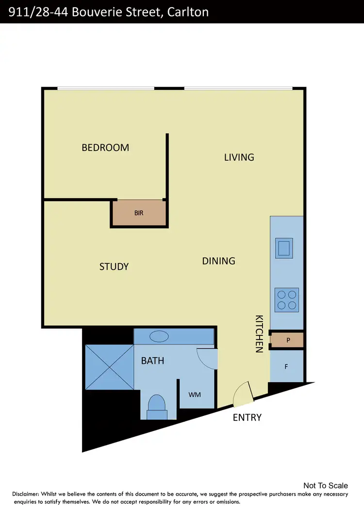 Floorplan of Homely apartment listing, 911/28-44 Bouverie Street, Carlton VIC 3053