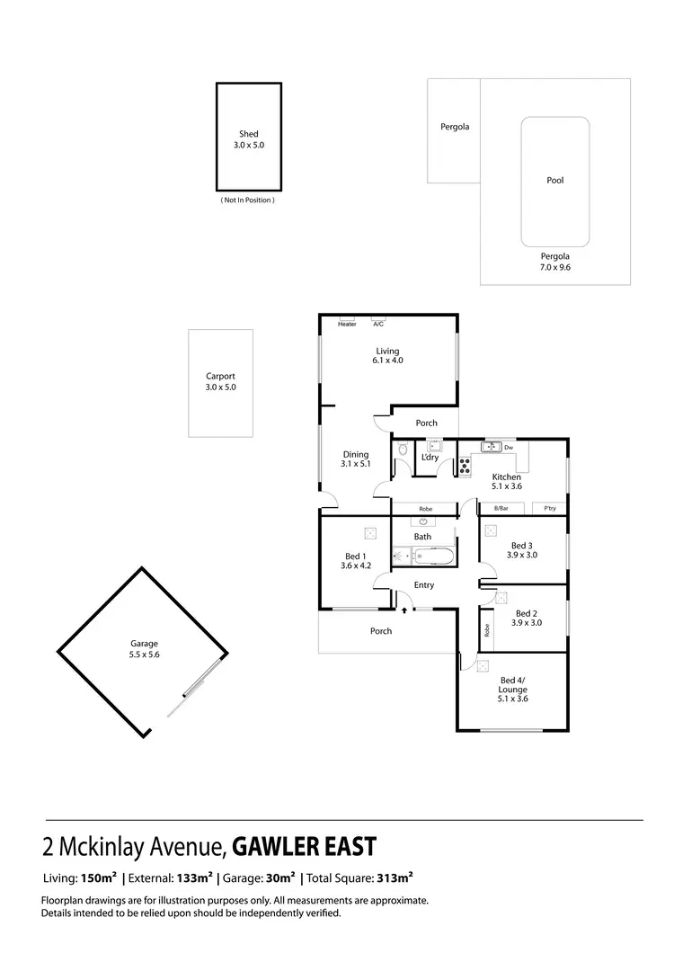 Floorplan of Homely house listing, 2 Mckinlay Avenue, Gawler East SA 5118