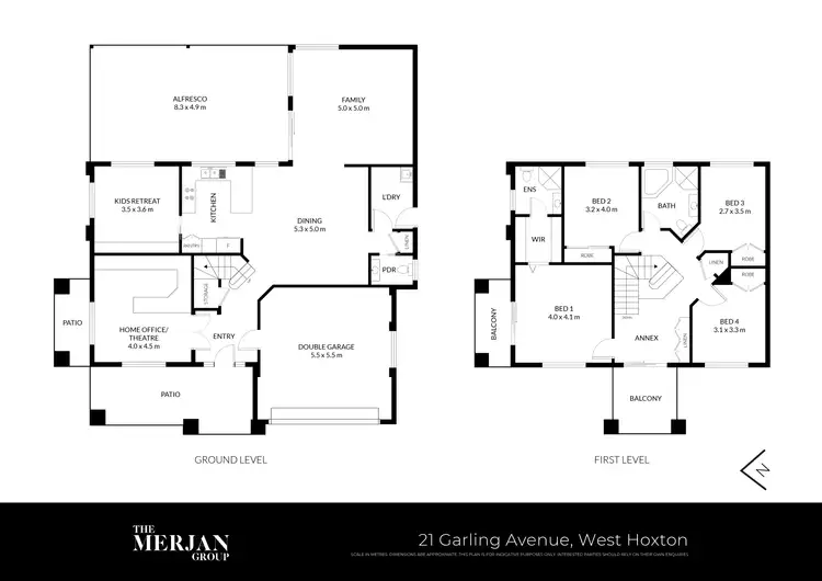 Floorplan of Homely house listing, 21 Garling Avenue, West Hoxton NSW 2171