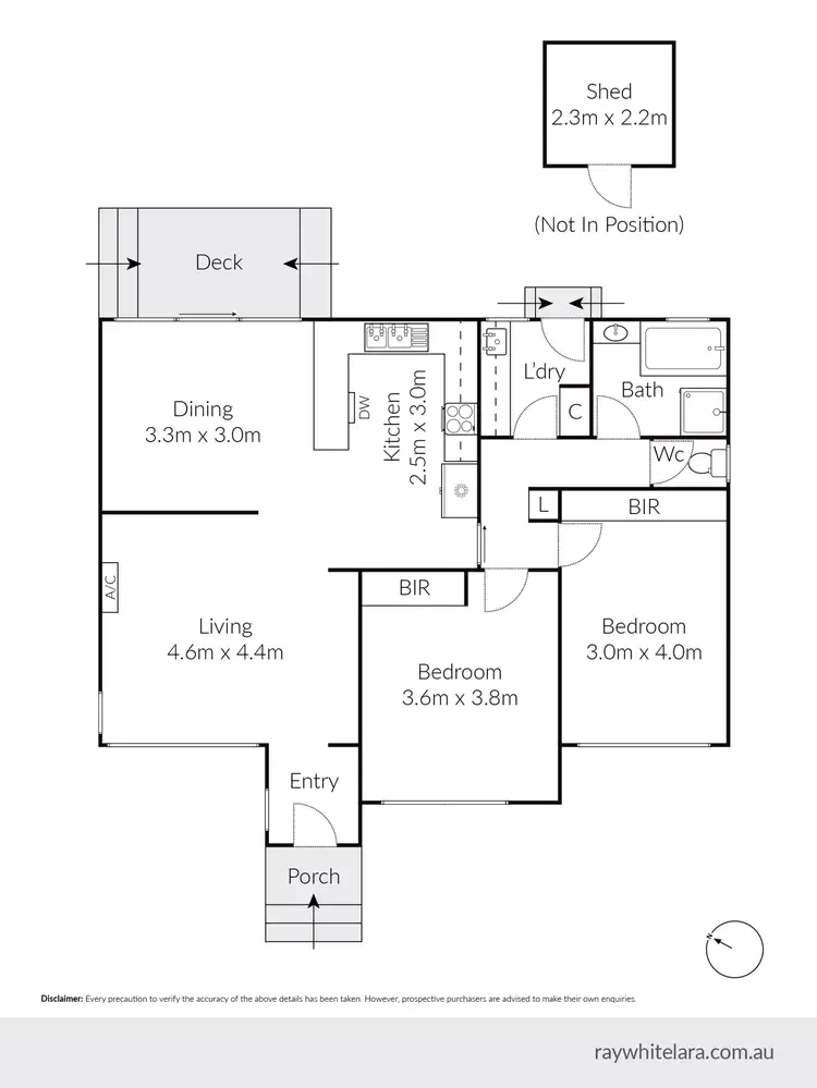 Floorplan of Homely house listing, 50A Curletts Road, Lara VIC 3212