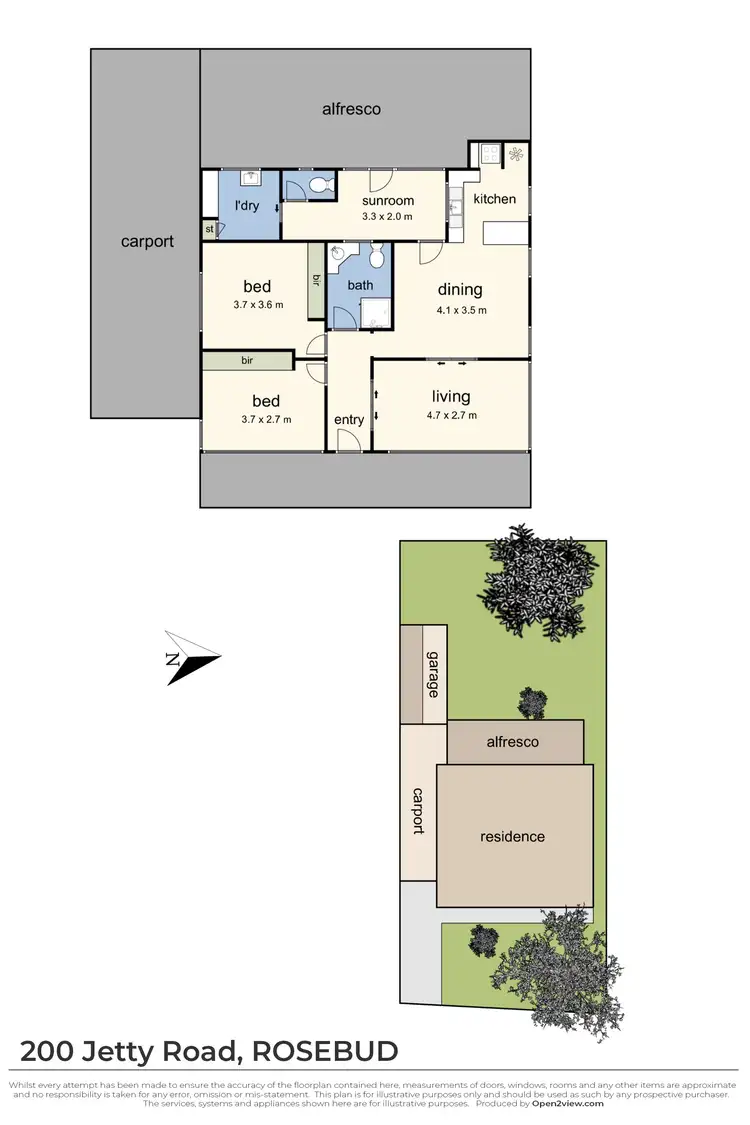 Floorplan of Homely house listing, 200 Jetty Road, Rosebud VIC 3939