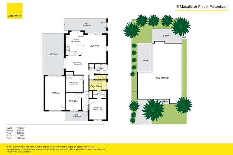 Floorplan of Homely house listing, 6 Macalister Place, Pakenham VIC 3810