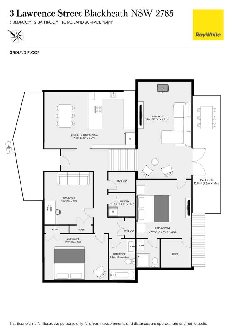 Floorplan of Homely house listing, 3 Lawrence Street, Blackheath NSW 2785