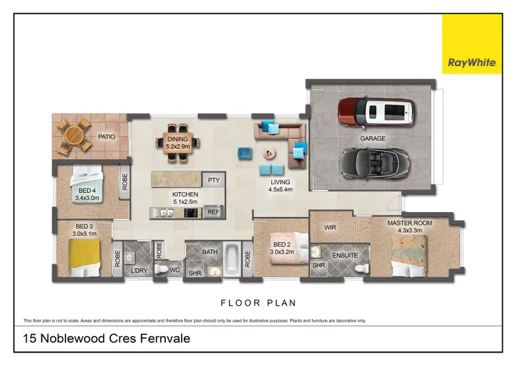Floorplan of Homely house listing, 15 Noblewood Crescent, Fernvale QLD 4306