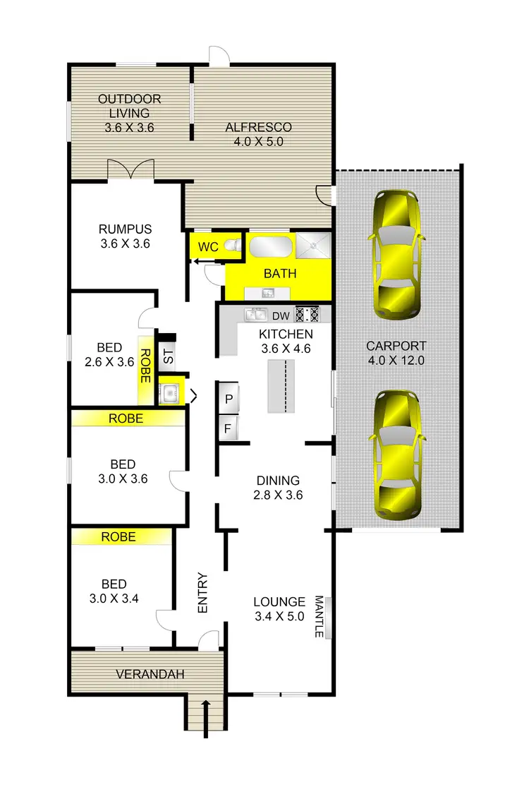 Floorplan of Homely house listing, 58 Bailey Street, Belmont VIC 3216