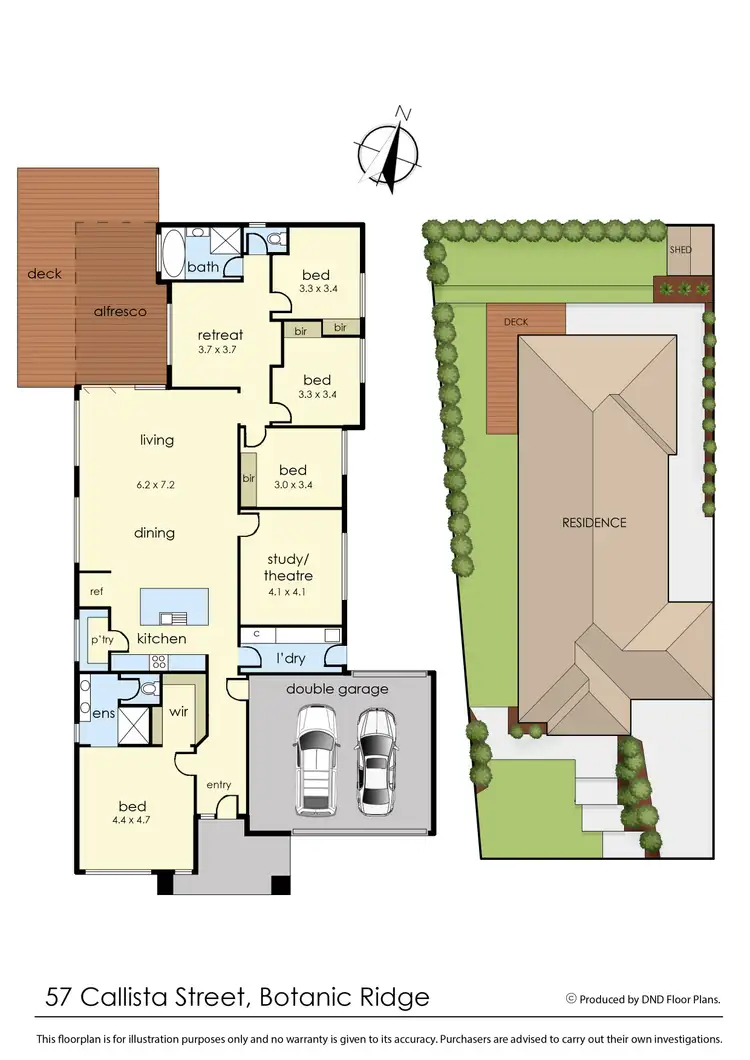 Floorplan of Homely house listing, 57 Callista Street, Botanic Ridge VIC 3977