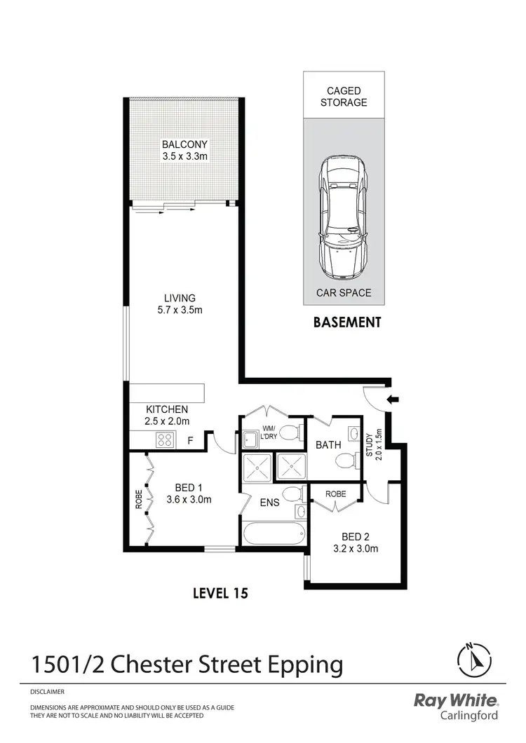 Floorplan of Homely apartment listing, 1501/2 Chester Street, Epping NSW 2121