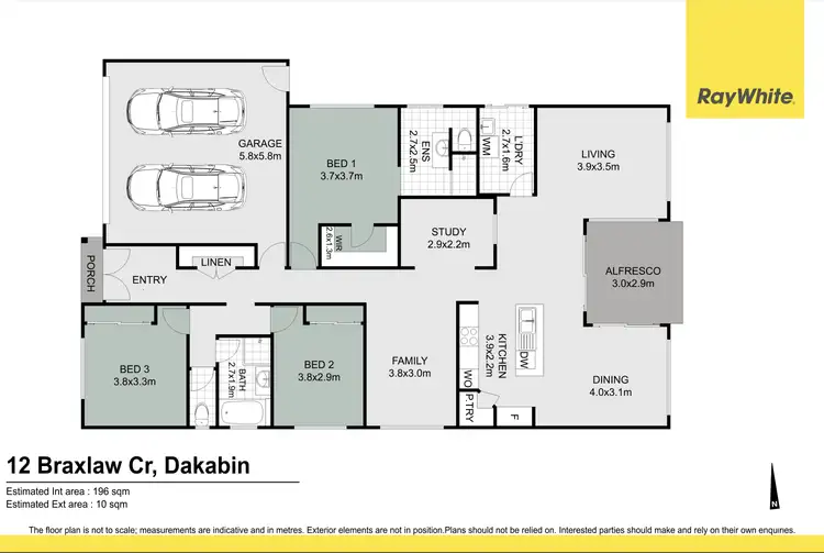 Floorplan of Homely house listing, 12 Braxlaw Crescent, Dakabin QLD 4503