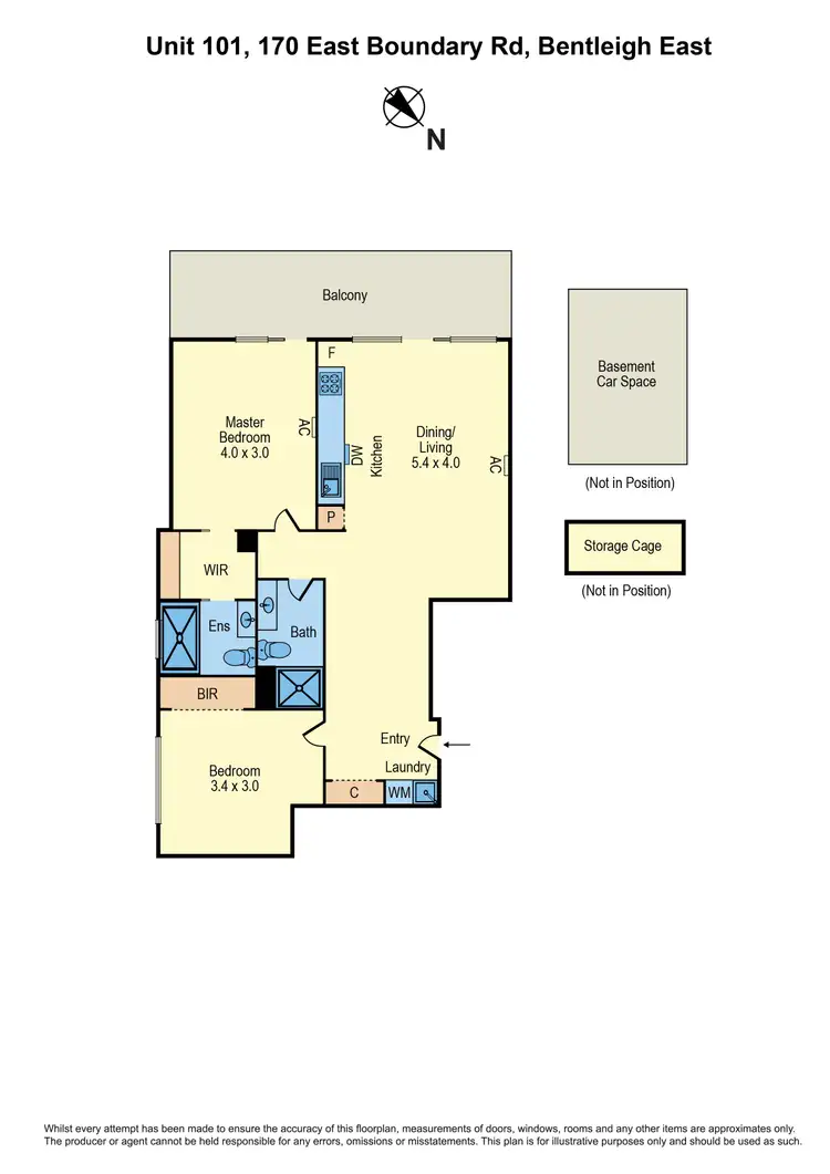 Floorplan of Homely apartment listing, 101/170 East Boundary Road, Bentleigh East VIC 3165