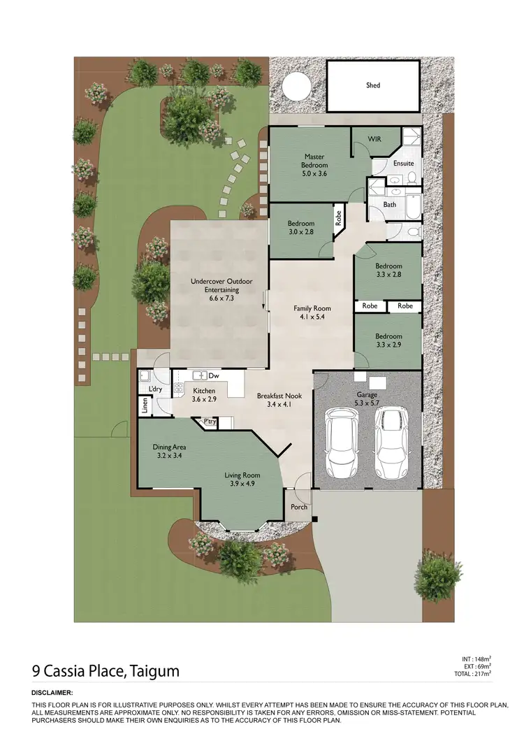 Floorplan of Homely house listing, 9 Cassia Place, Taigum QLD 4018