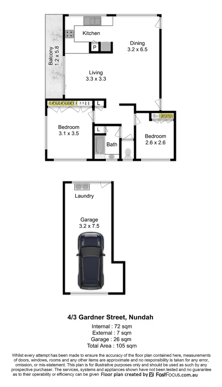 Floorplan of Homely apartment listing, 4/3 Gardner Street, Nundah QLD 4012
