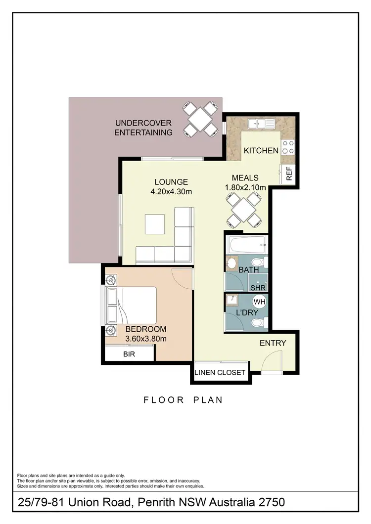 Floorplan of Homely unit listing, 25/79-81 Union Road, Penrith NSW 2750
