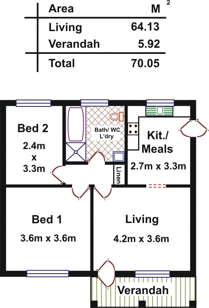 Floorplan of Homely unit listing, 69/47 Jarvis Road, Elizabeth Vale SA 5112