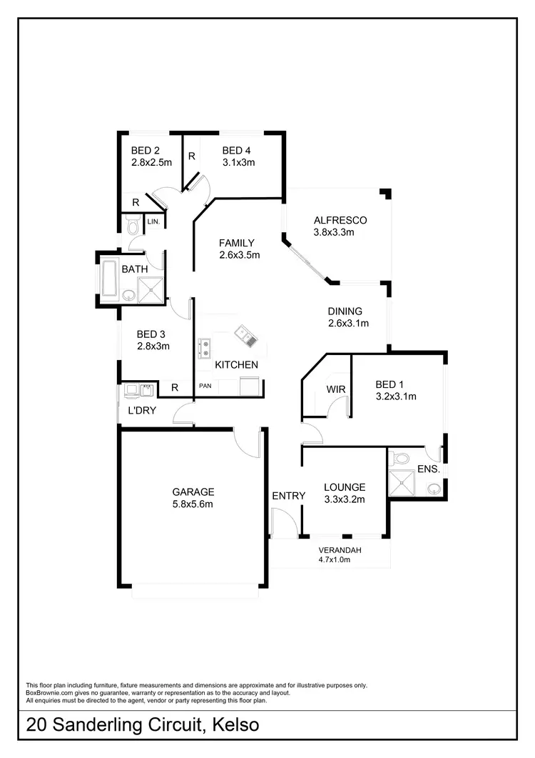 Floorplan of Homely house listing, 20 Sanderling Circuit, Kelso QLD 4815