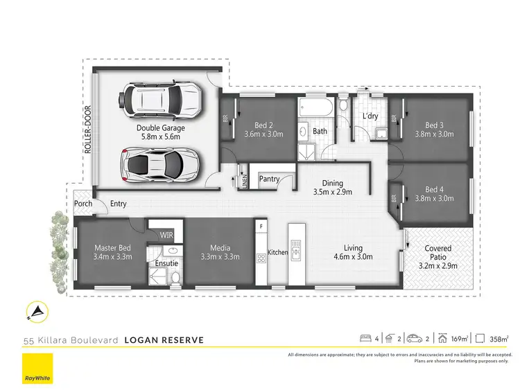 Floorplan of Homely house listing, 55 Killara Boulevard, Logan Reserve QLD 4133