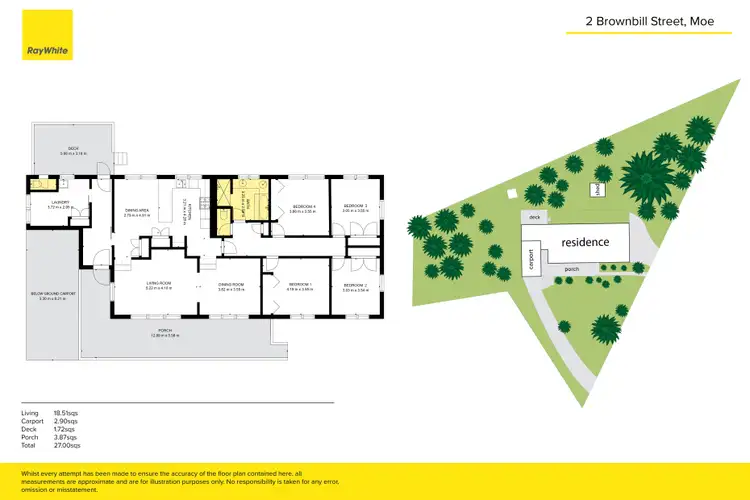 Floorplan of Homely house listing, 2 Brownbill Street, Moe VIC 3825