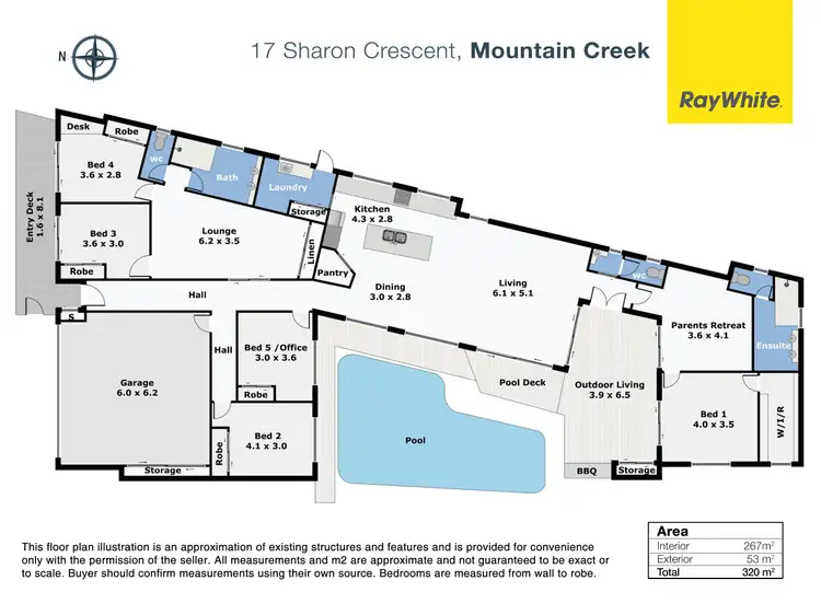 Floorplan of Homely house listing, 17 Sharon Crescent, Mountain Creek QLD 4557