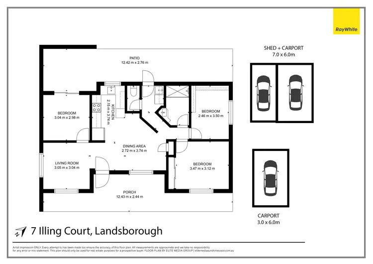 Floorplan of Homely house listing, 7 Illing Court, Landsborough QLD 4550