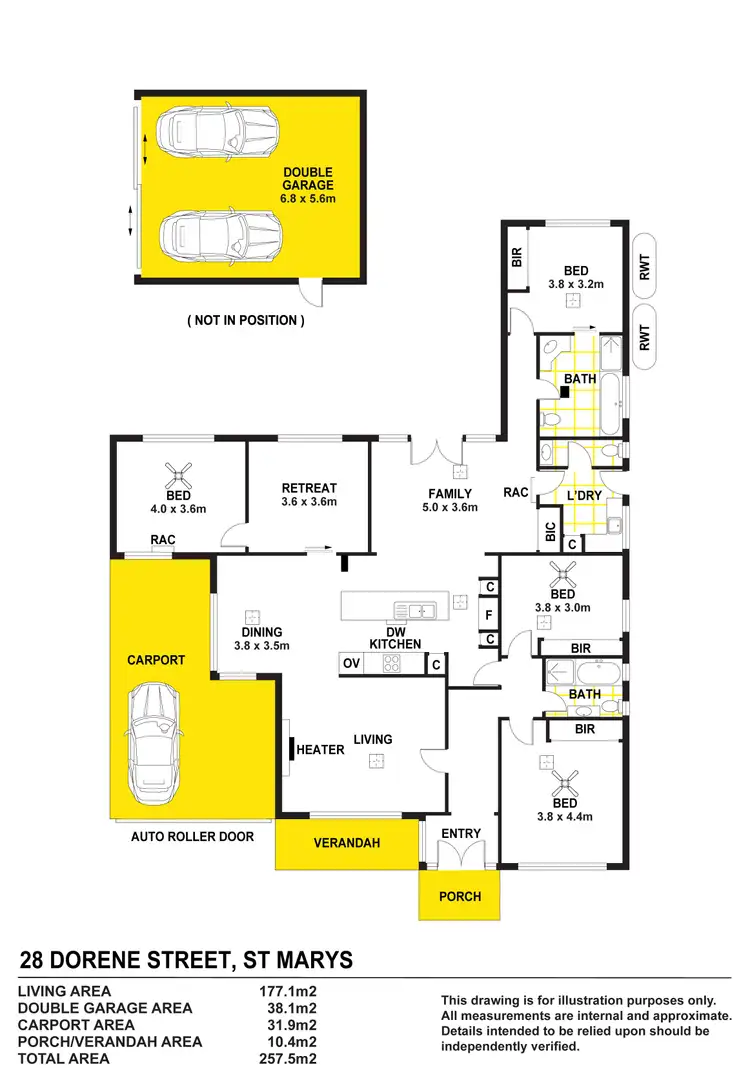 Floorplan of Homely house listing, 28 Dorene Street, St Marys SA 5042