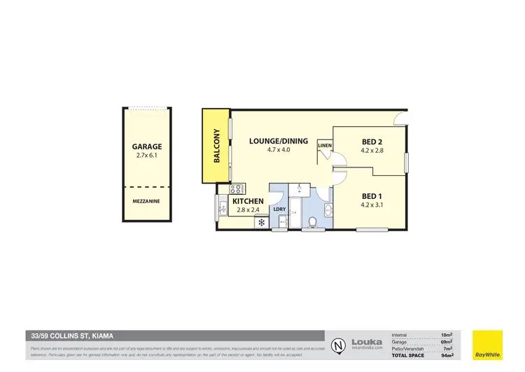Floorplan of Homely unit listing, 33/59 Collins Street, Kiama NSW 2533