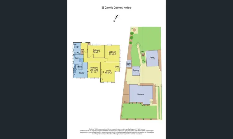 Floorplan of Homely house listing, 26 Camellia Crescent, Norlane VIC 3214