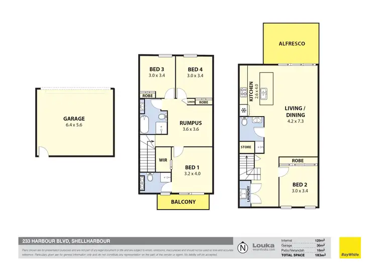 Floorplan of Homely townhouse listing, 233 Harbour Boulevard, Shell Cove NSW 2529