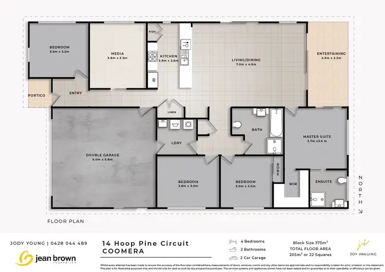 Floorplan of Homely house listing, 14 Hoop Pine Circuit, Coomera QLD 4209
