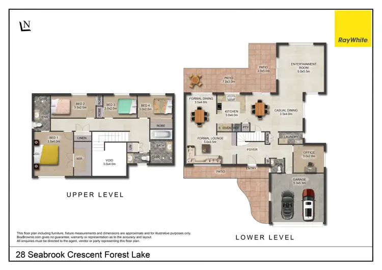 Floorplan of Homely house listing, 28 Seabrook Crescent, Forest Lake QLD 4078