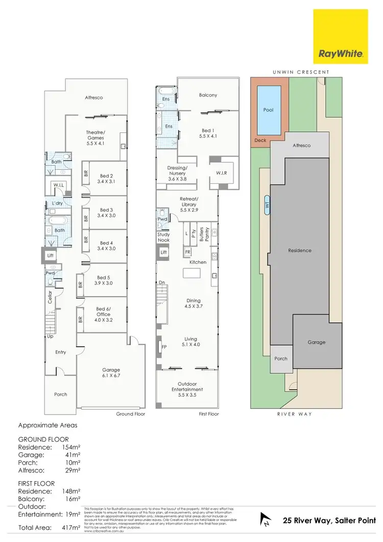 Floorplan of Homely house listing, 25 River Way, Salter Point WA 6152