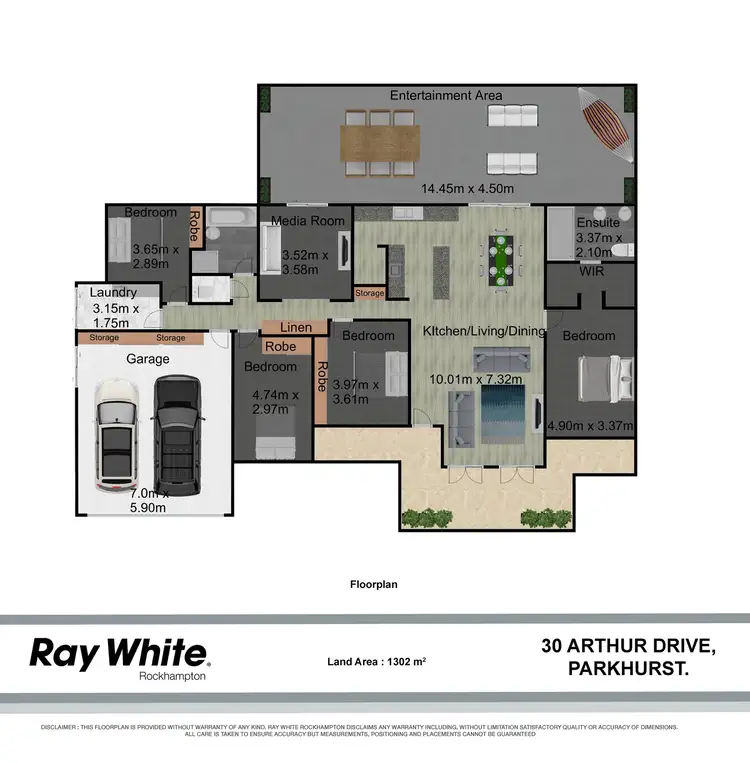 Floorplan of Homely house listing, 30 Arthur Drive, Parkhurst QLD 4702