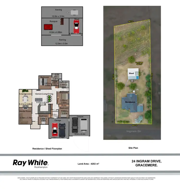 Floorplan of Homely house listing, 24 Ingram Drive, Gracemere QLD 4702