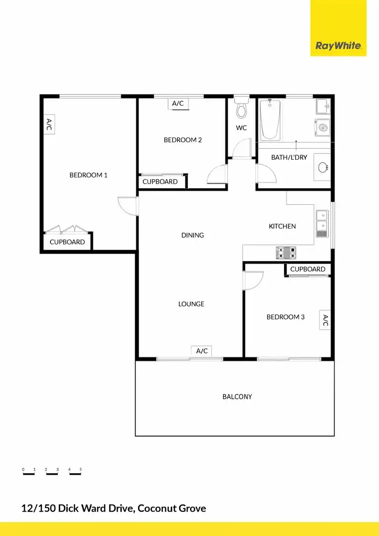 Floorplan of Homely unit listing, 12/150 Dick Ward Drive, Coconut Grove NT 810