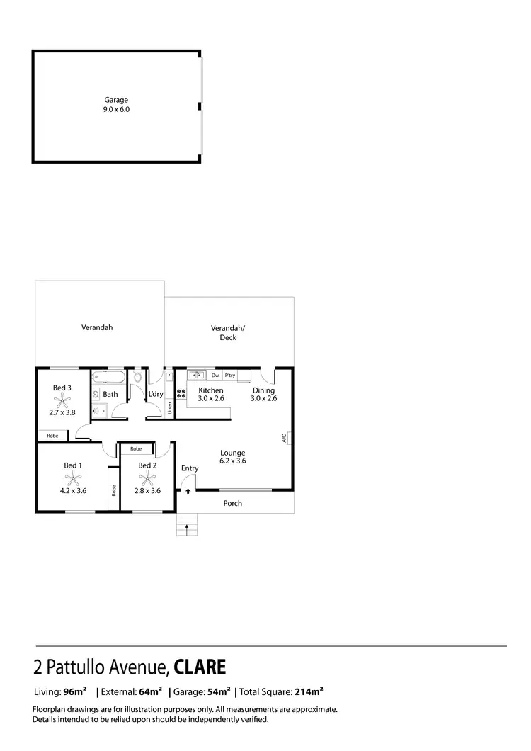 Floorplan of Homely house listing, 2 Pattullo Avenue, Clare SA 5453