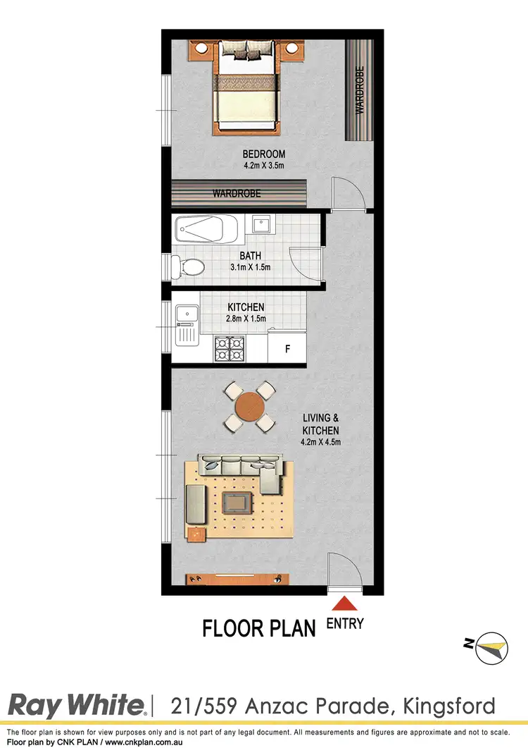 Floorplan of Homely apartment listing, 21/559 Anzac Parade, Kingsford NSW 2032