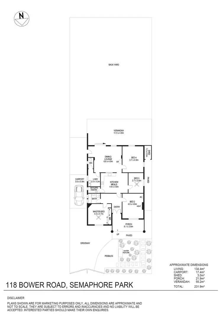 Floorplan of Homely house listing, 118 Bower Road, Semaphore Park SA 5019