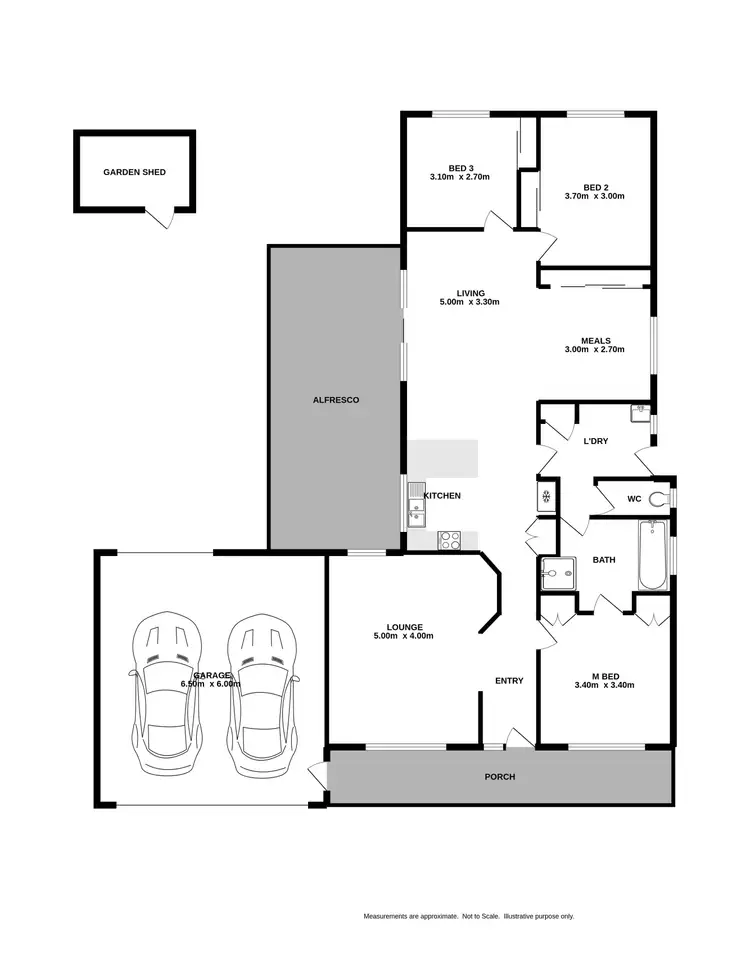 Floorplan of Homely house listing, 8 Slice Court, West Wodonga VIC 3690
