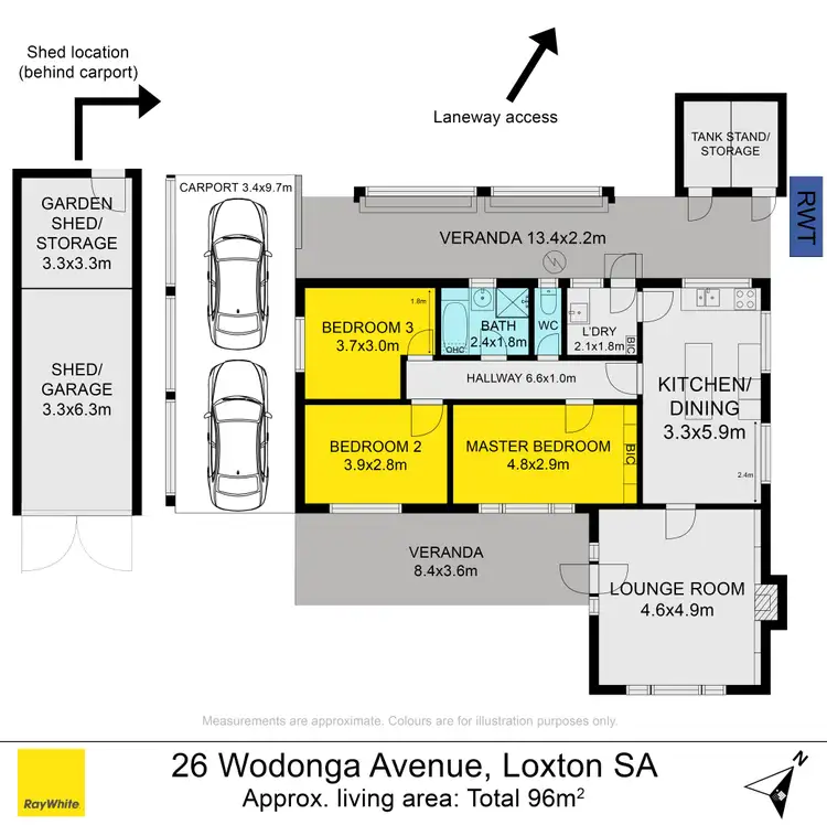 Floorplan of Homely house listing, 26 Wodonga Avenue, Loxton SA 5333