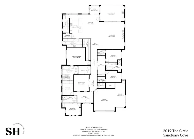 Floorplan of Homely house listing, 2019 The Circle, Sanctuary Cove QLD 4212