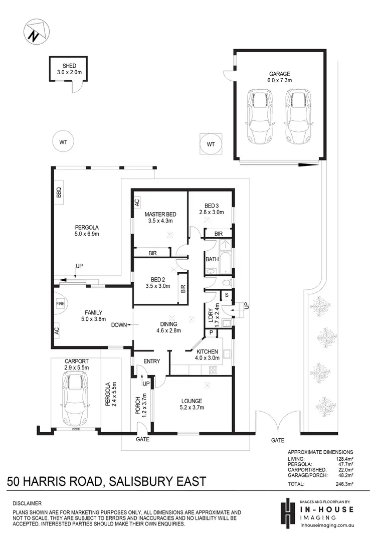 Floorplan of Homely house listing, 50 Harris Road, Salisbury East SA 5109