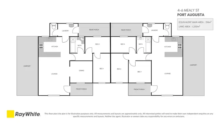 Floorplan of Homely house listing, 4-6 Mealy Street, Port Augusta SA 5700