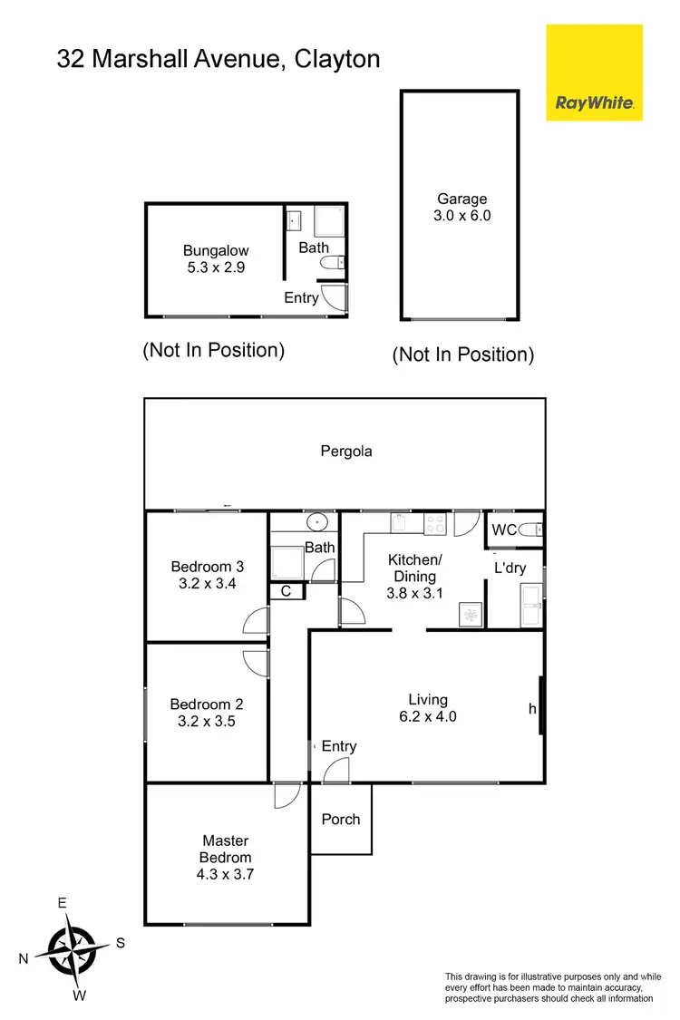 Floorplan of Homely house listing, 32 Marshall Avenue, Clayton VIC 3168