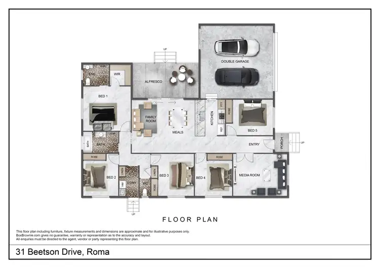 Floorplan of Homely house listing, 31 Beetson Drive, Roma QLD 4455
